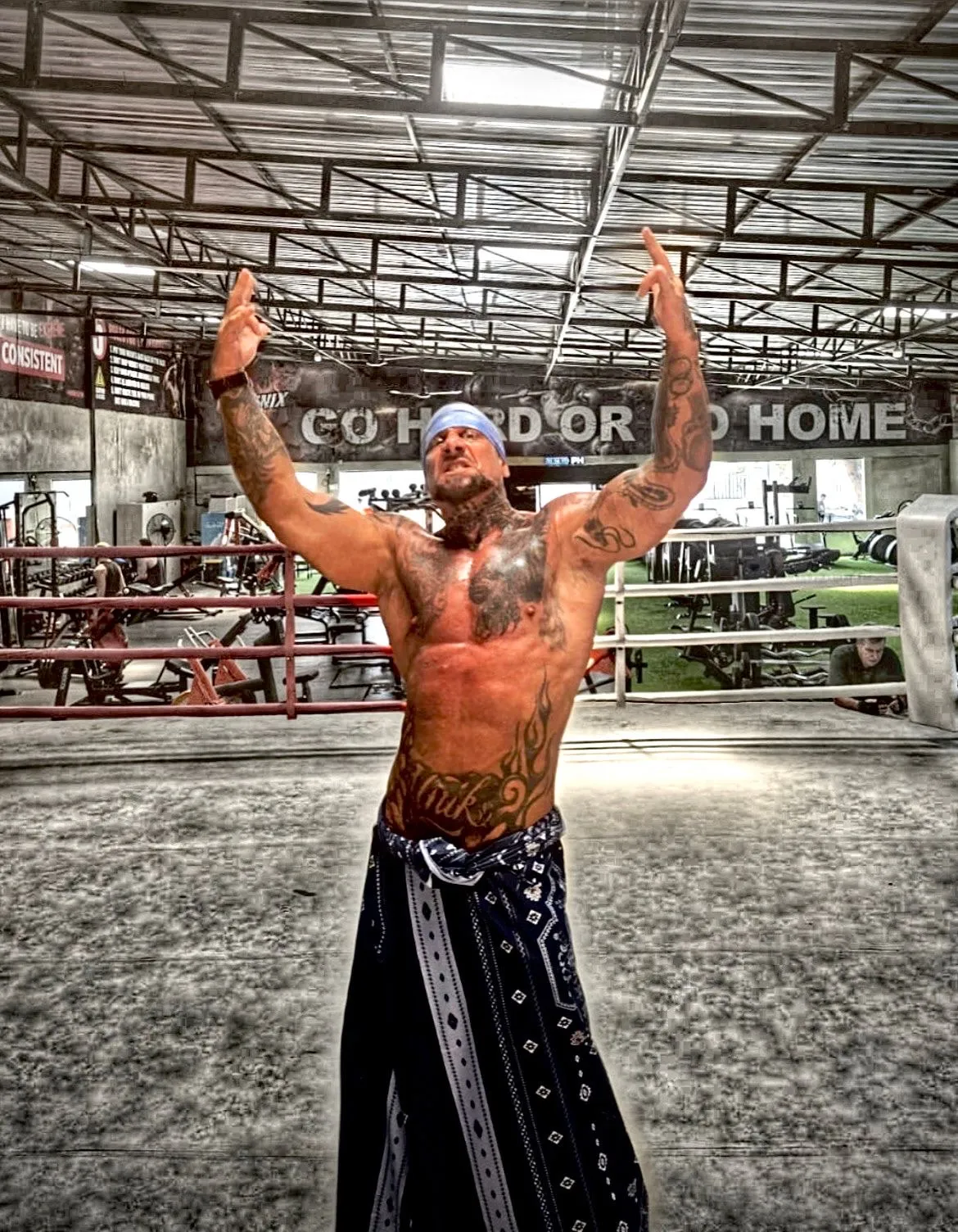 Joe Muscle at an IDPW show