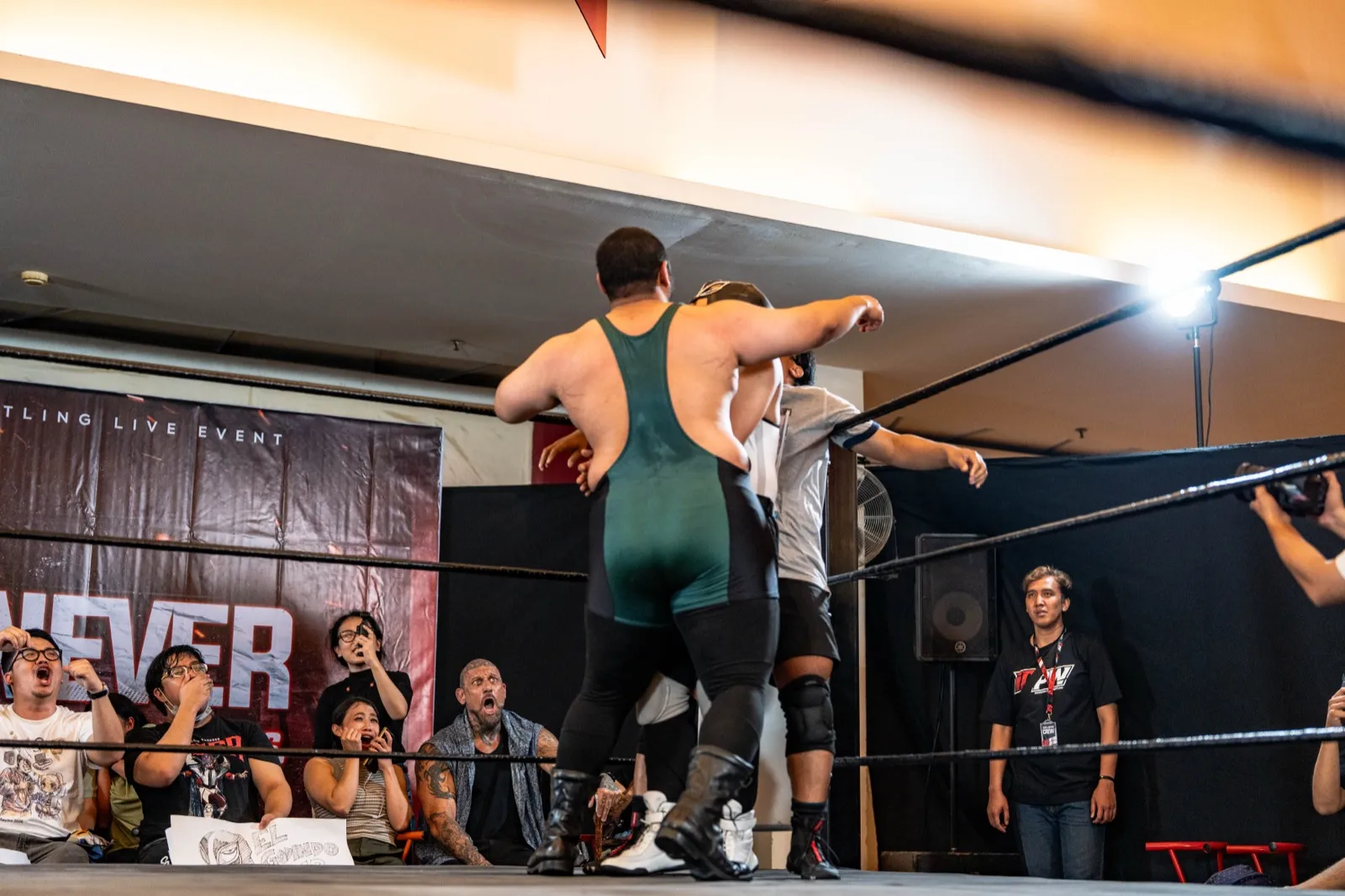 Omar at an IDPW show
