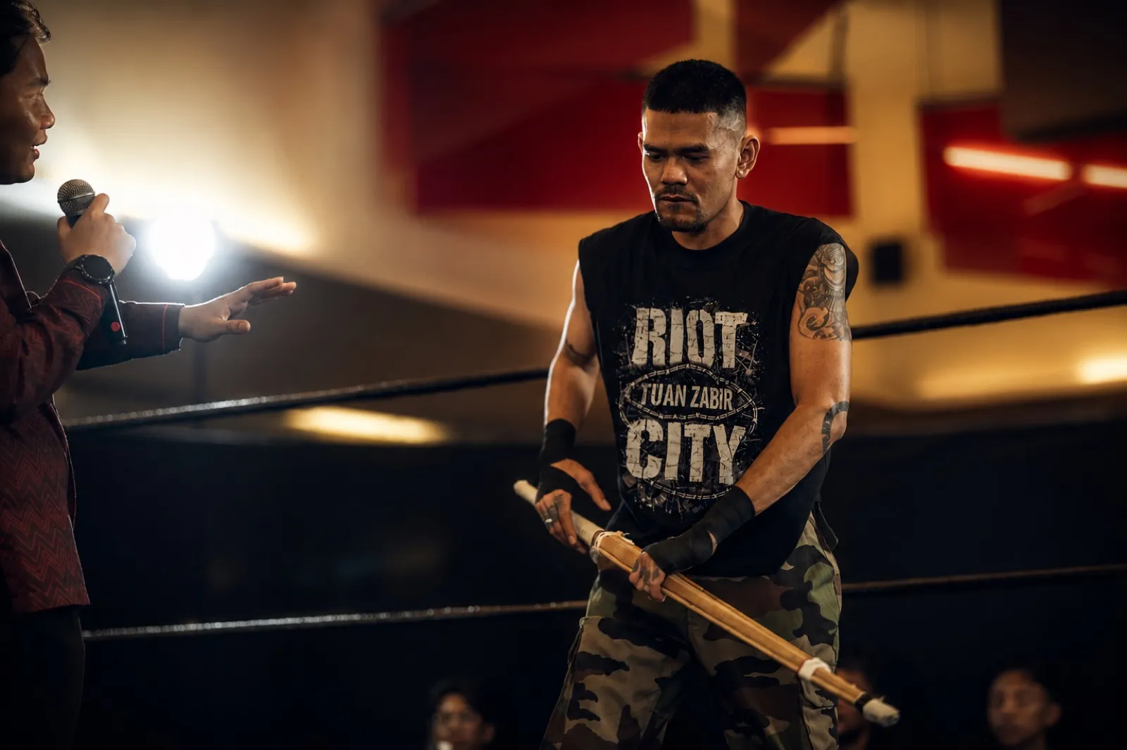 Zabir at an IDPW show